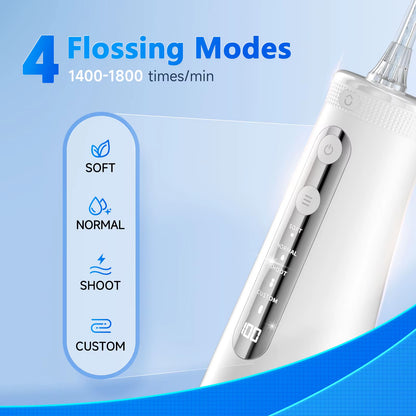 F32 Oral Irrigator Dental Teeth Whitening Home Appliance Sonic Water Flosser 260ML Tank Teeth Cleaner Dental Water Jet