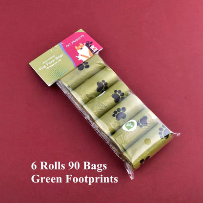 1/42 Roll Pet Biodegradable Trash Bag Dog Poop Bags Bulk Scented Poop Bag Degradable Cat Waste Bags Dog Poop Dispenser